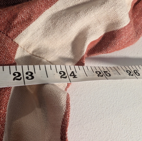 Knox Rose Rust and Cream Tiered Wrap Dress Size XL - Picture 6 of 7